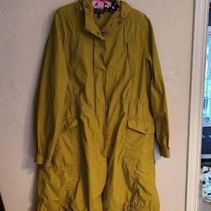 Eileen Fisher green anorak jacket